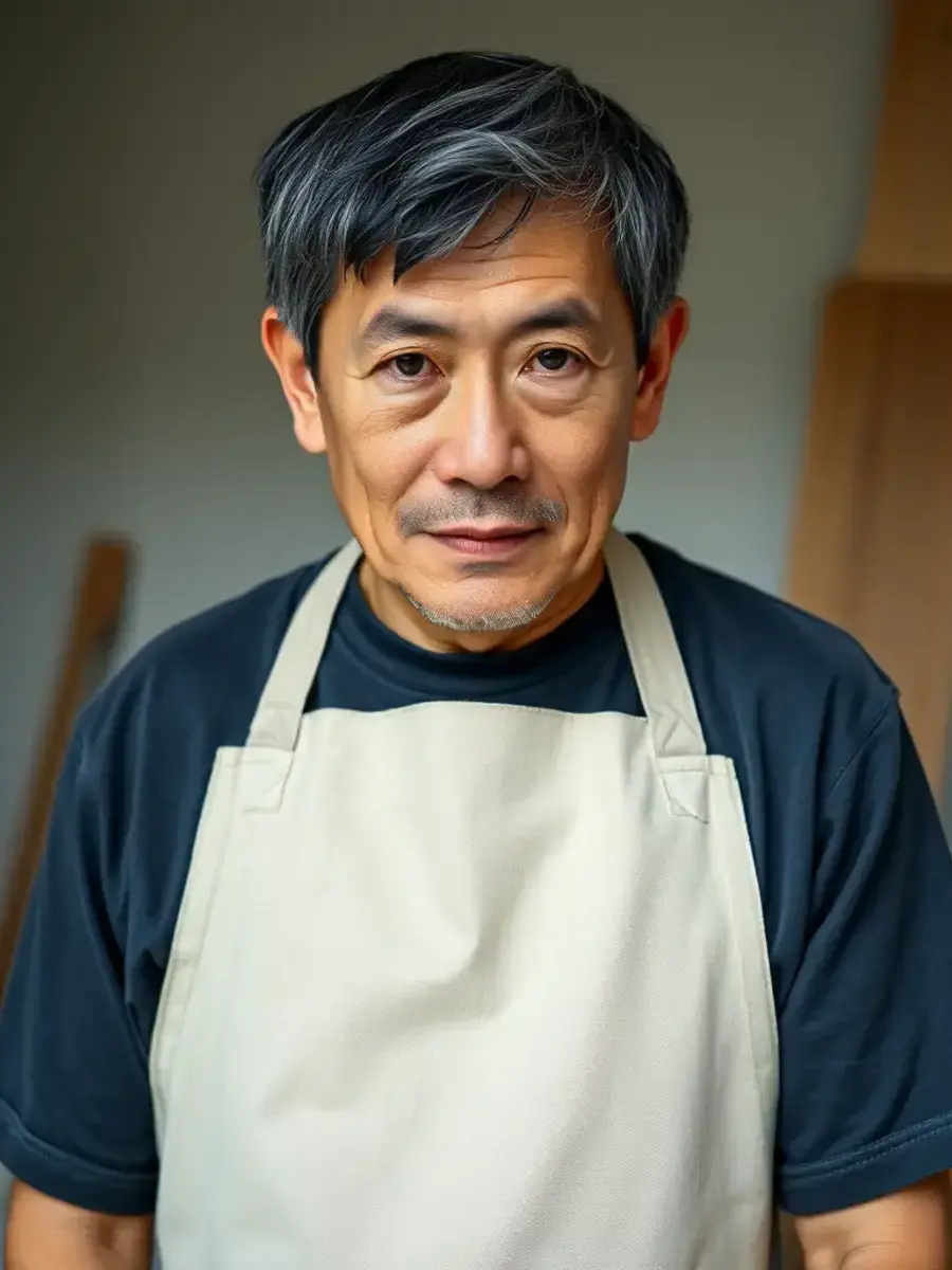 工房の職人のポートレート